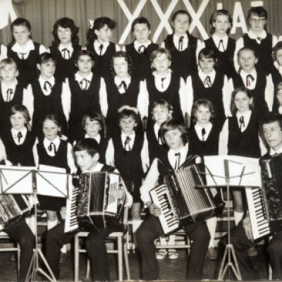 Uczniowie w roku 1974