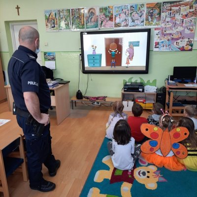 Spotkanie z policjantem w przedszkolu 2022