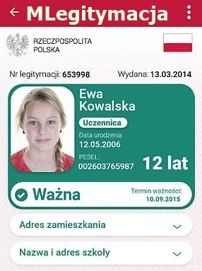 Uczniowska legitymacja elektroniczna